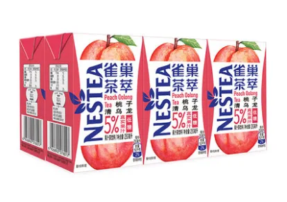 雀巢 茶萃低糖桃子清乌龙果汁茶饮料250ml*6包 （箱） - 玖梧精选