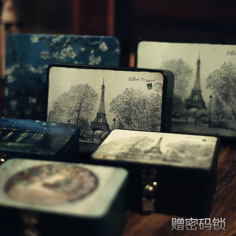 聚宝盒中号梵高杏花收纳盒（个） - 玖梧精选