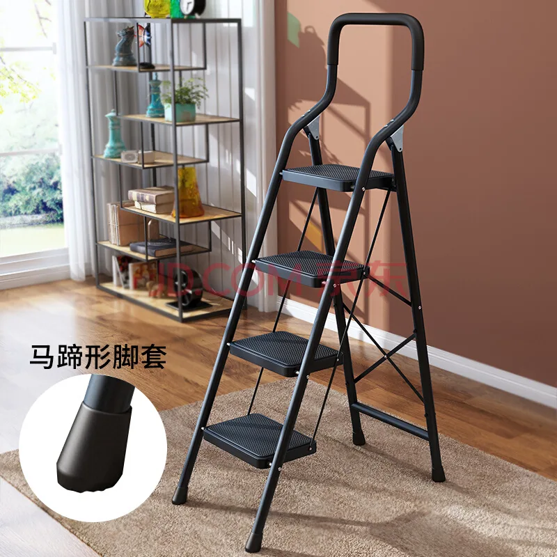 奇晟铭源梯子圆管黑色家用梯（个） - 玖梧精选