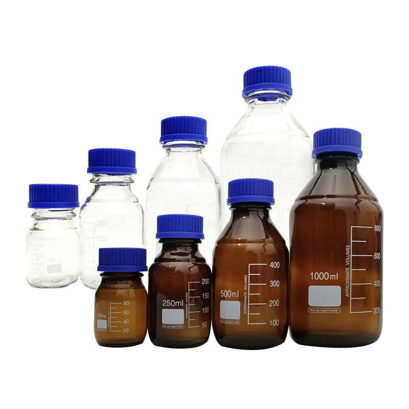 枫柃蓝盖丝口透明试剂瓶1000ml（个） - 玖梧精选
