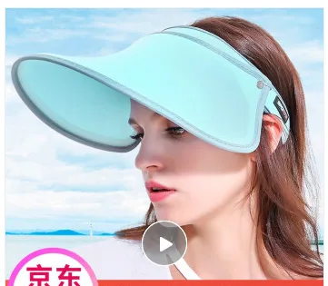 兼彩 防晒帽 天蓝色（成人款）（个） - 玖梧精选