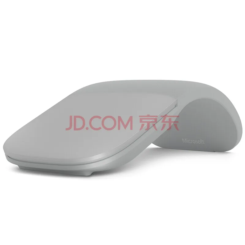微软Arc 鼠标 亮铂金原装Arc Mouse 弯折设计（个） - 玖梧精选