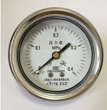 上海宜川上岭压力表Y60Z 0-0.4MPa（个）新标准上海申安立式压力蒸汽灭菌器 - 申安