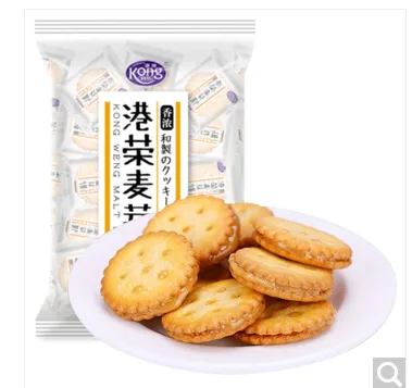 港荣 咸蛋黄麦芽夹心饼干106g*1袋 （袋） - 玖梧精选