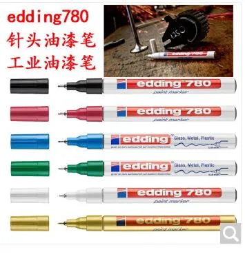 艾迪 780针头0.8mm耐酒精耐高温记号笔 蓝色（支） - 玖梧精选