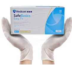 麦迪康一次性无粉乳胶手套(加强型，中号)1204C（箱） - 玖梧精选