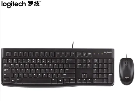罗技有线键鼠套装MK120（套）黑色 - 罗技