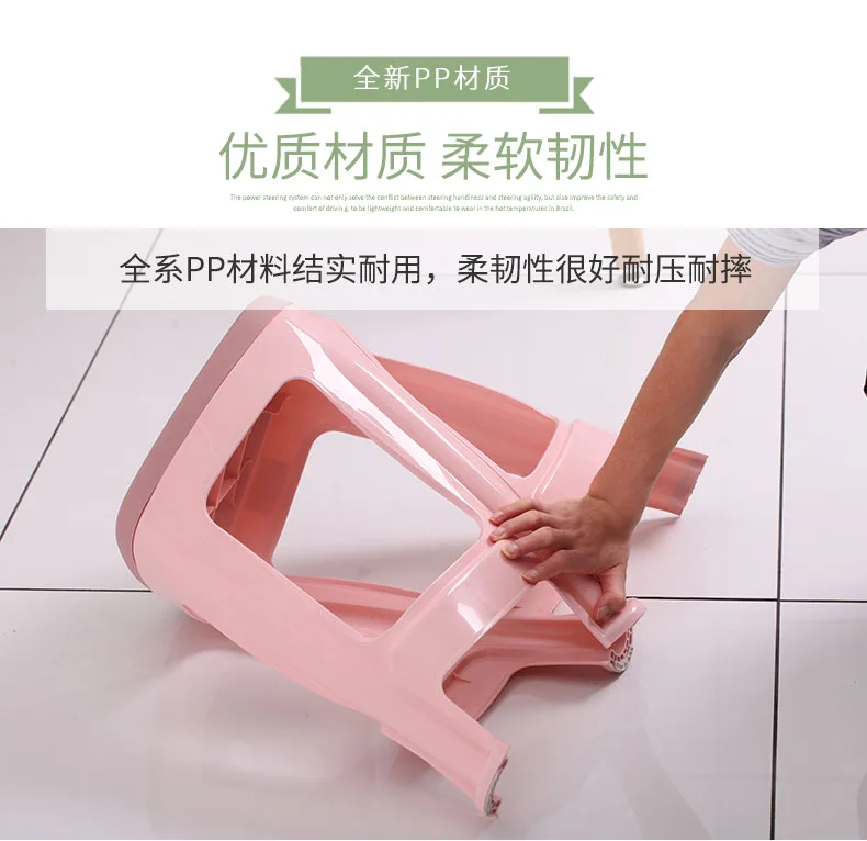 兄弟塑料凳子大号卡其色（个） - 玖梧精选