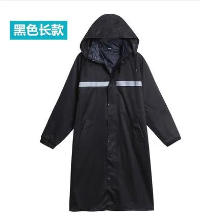 鑫荣 安全反光黑色长款雨衣XL（件） - 玖梧精选
