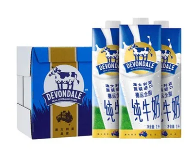 德运全脂牛奶 1L*10盒 整箱（箱） - 玖梧精选