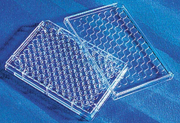 96孔细胞培养微孔板黑色μClear®底灭菌带盖（箱） - 玖梧精选