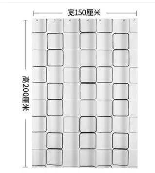 采媚浴室防水浴帘（件） - 玖梧精选