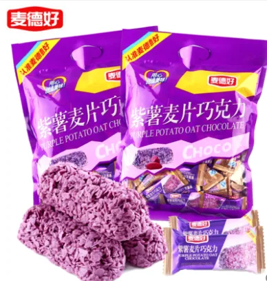 麦德好 紫薯麦片巧克力468g*2 （包） - 玖梧精选