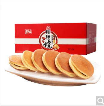 盼盼 铜锣烧 面包饼干休闲零食量贩装红豆味（盒） - 玖梧精选