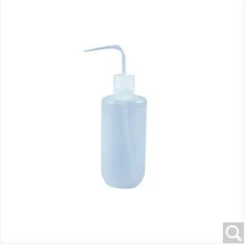 万阳白盖塑料洗瓶500ml白弯嘴（个） - 玖梧精选