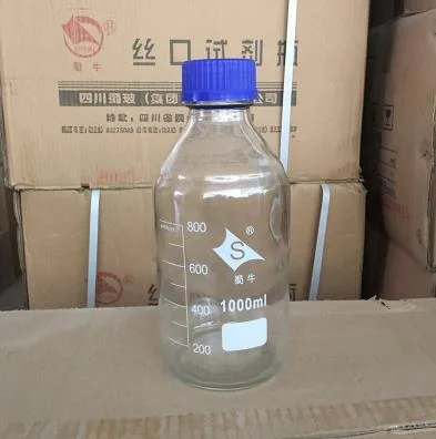 蜀牛耐高温蓝盖试剂瓶1000ml透明（个） - 蜀牛