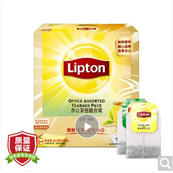 立顿 Lipton办公室组合装（袋泡红茶绿茶各50包）(盒) - 玖梧精选