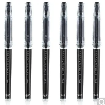 鑫龙竹友可擦签字笔黑色0.4mm 10支装（盒） - 玖梧精选