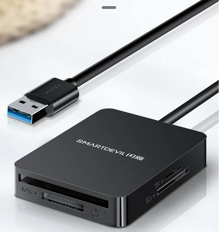 闪魔读卡器多合一sd卡usb3.0高速tf/cf/ms卡（个） - 玖梧精选