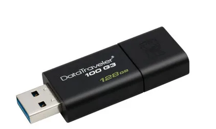 金士顿128GB USB商务时尚黑3.0(个） - 金士顿