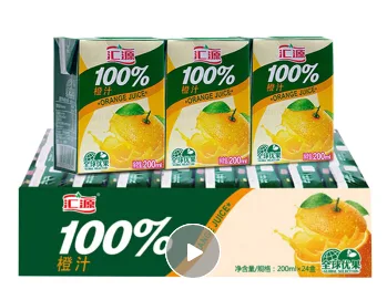 汇源 果汁100%橙汁200mlx24盒 （箱） - 玖梧精选