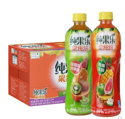 百事纯果乐果缤纷热带美味 金桔奇异果复合果汁饮料500ml*24瓶（箱） - 玖梧精选