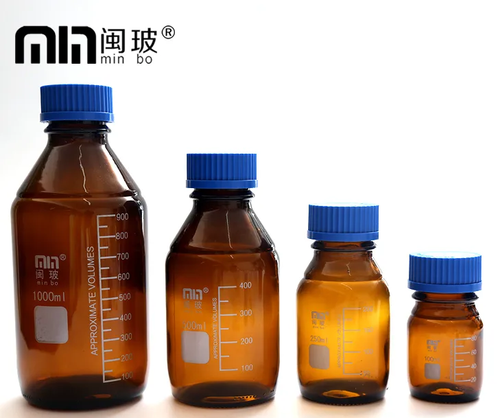 闽玻蓝盖1000ml棕色试剂瓶（个） - 玖梧精选