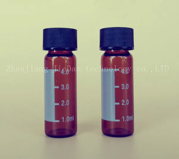 杰岛 螺纹棕色进口交货瓶(含实心盖垫) 4ml（盒） - 玖梧精选
