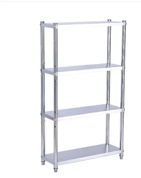雅π木业三层不锈钢置物架 40*30*80cm（个） - 玖梧精选