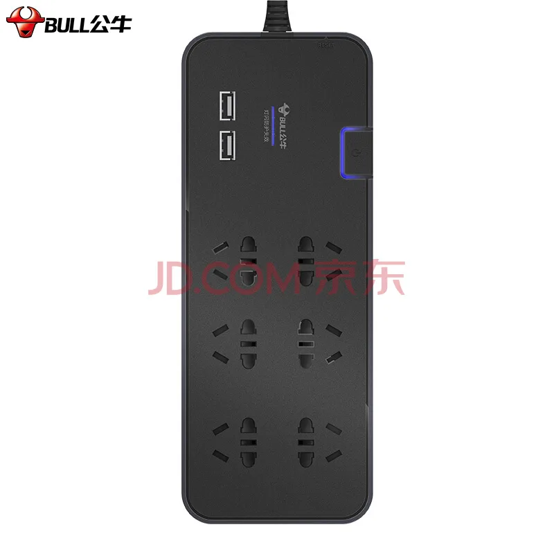 公牛智能插座GN-H306U六位总控带USB（个） - 公牛