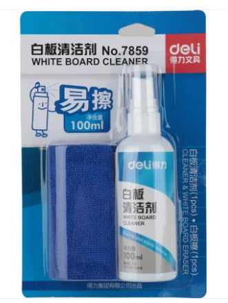 得力7859白板清洁剂100ml（瓶） - 得力