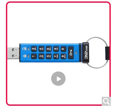 金士顿DT2000,64GB,USB3.0,字母盘加密U盘（个） - 金士顿