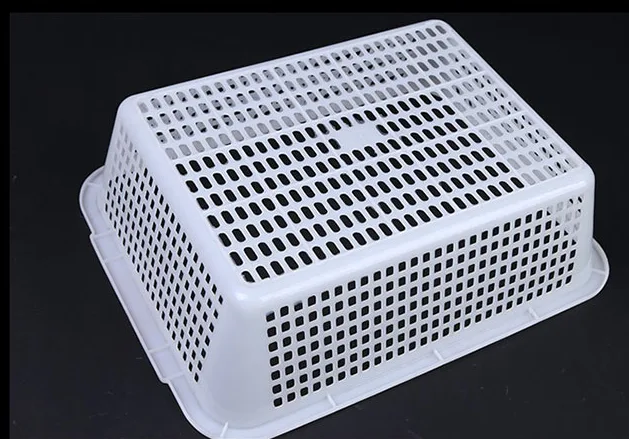 塑料篮子白2号50*38*16(加厚款)（个） - 玖梧精选