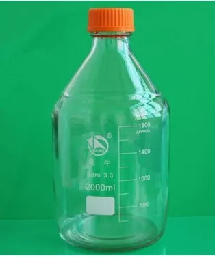 蜀牛蓝盖玻璃瓶/试剂瓶2000ml（个） - 蜀牛