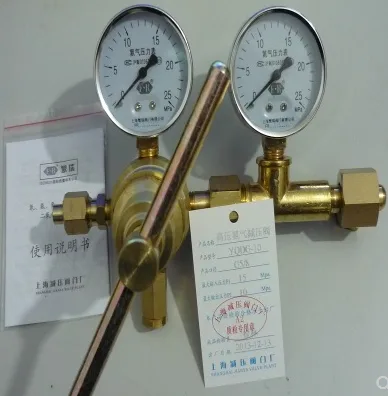 上海减压阀门厂 高压氮气减压阀YQDG-10（个） - 玖梧精选