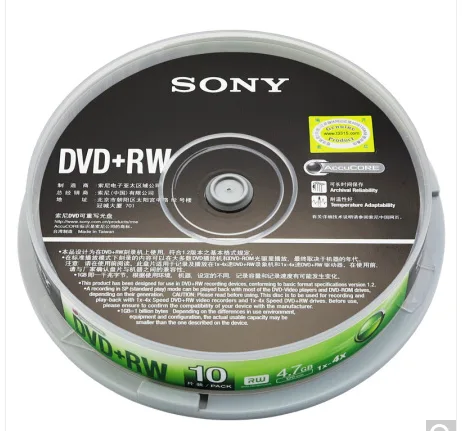 索尼DVD+RW光盘/刻录盘（盒） - 玖梧精选