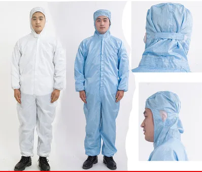 防静电工作服透气防尘服三联体黄色2XL（件） - 玖梧精选