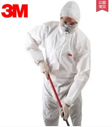 3M 4510白色带帽连体防护服（件）L - 美国3M