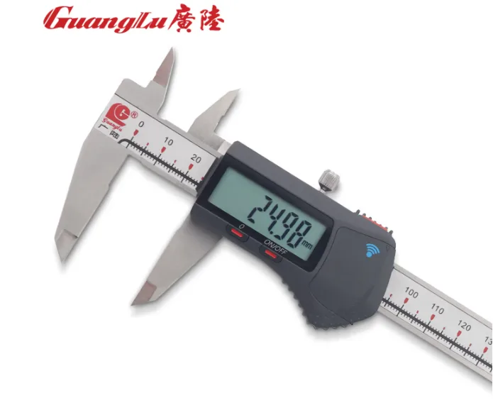 广陆内置蓝牙数显卡尺0-150mm不锈钢数字卡尺工业级110-221BT（个） - 玖梧精选