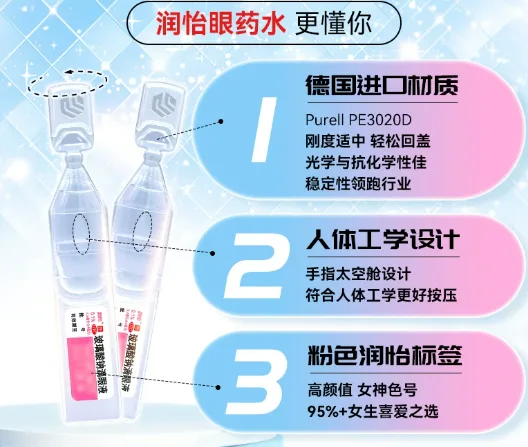 润怡玻璃酸钠滴眼液0.4ml*30支*2盒/组 - 润怡