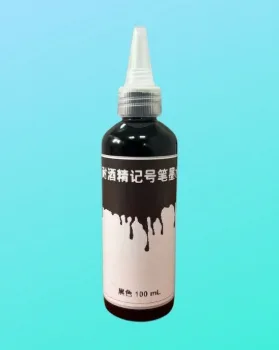 国产耐酒精100ml记号笔墨水黑色（瓶） - 国产