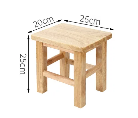 森美实木凳方凳25cm高（25*20*25cm）个 - 森美