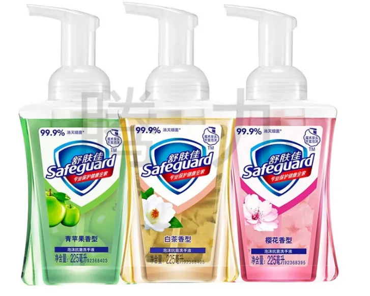 舒肤佳洗手液泡沫225ml*3(樱花+白茶+青苹果)（组） - 舒肤佳