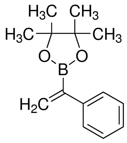 4,4,5,5-四甲基-2-(1-苯基乙烯基)-1,3,2-二氧杂硼杂环戊烷（储存“-20℃”；运输“干冰”）