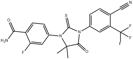 4-[3-[4-氰基-3-(三氟甲基)苯基]-5,5-二甲基-4-氧代-2-硫代-1-咪唑烷基]-2（储存“2-8℃”；