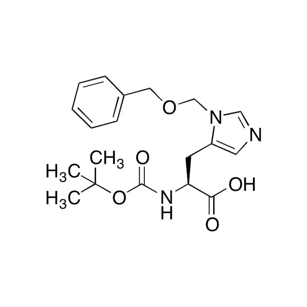 N-BOC-N’-苄氧甲基-L-组氨酸（储存“2-8℃”；运输“冰袋”）