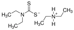 二乙基二硫代氨基甲酸二乙铵盐, 98%