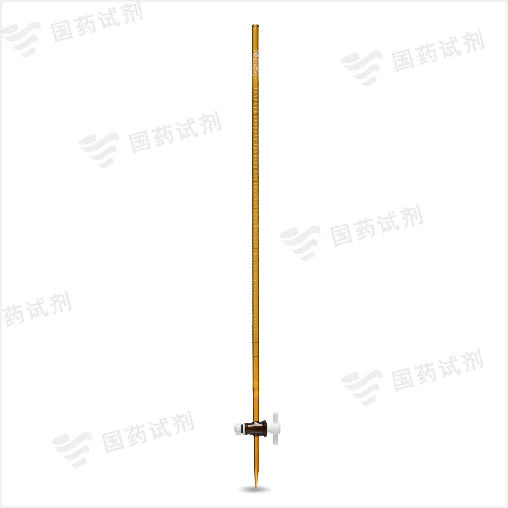 棕色具四氟芯滴定管(A级) - 申玻