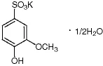化合物POTASSIUM GUAIACOLSULFONATE HEMIHYDRATE(储存“-20℃”;运输“冰袋”)