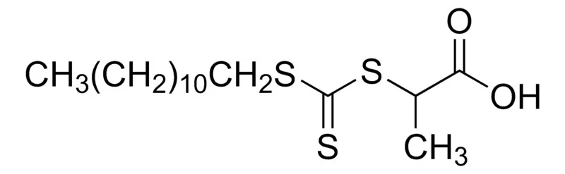 2-(十二烷基硫代羰基硫代硫基硫基)丙酸(储存“2-8℃”;运输“冰袋”)